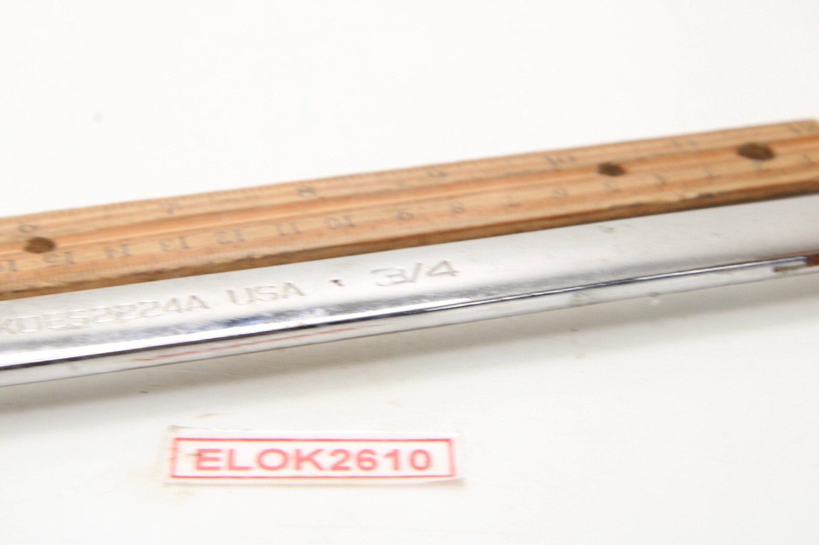 Snap-on XDES2224A 11/16″x 3/4″ SAE Spline Chrome Offset Box Wrench USA Modified