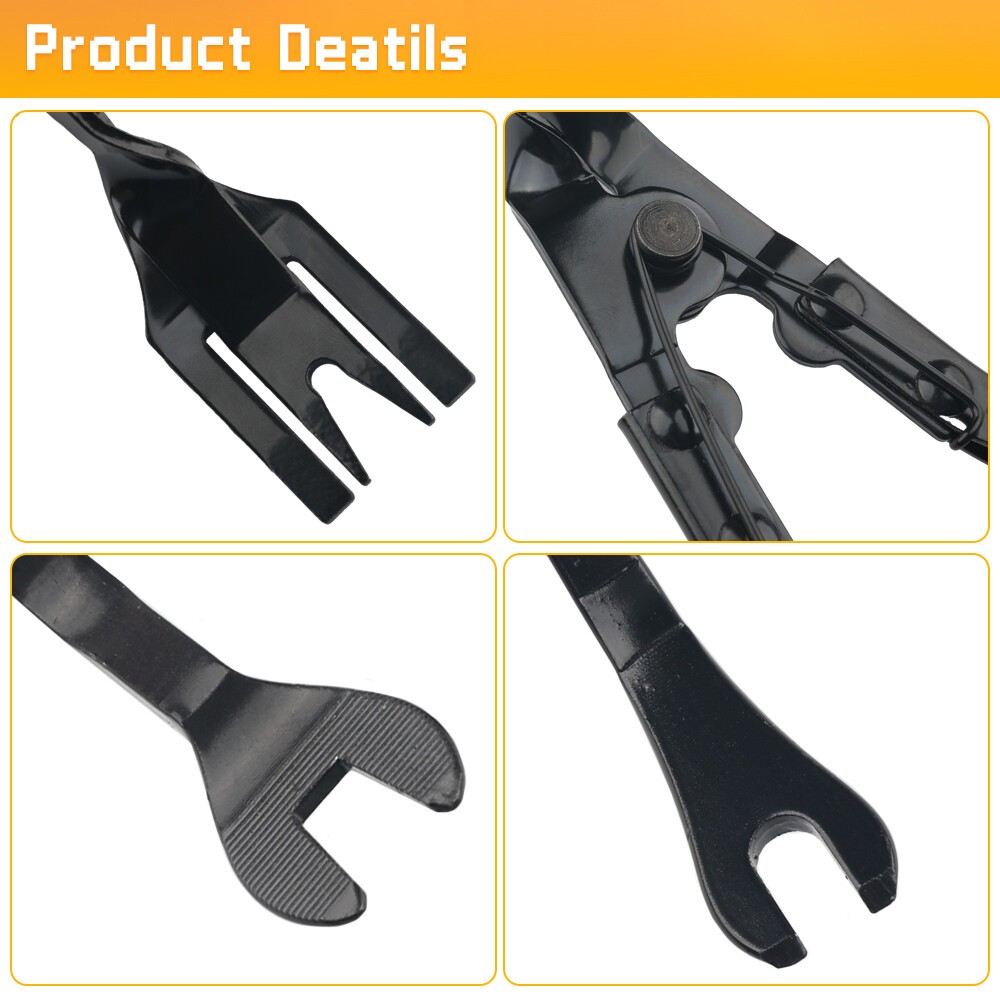 3PCS Auto Trim Clip Remover Tool Removal Pliers Fastener Door Panel Retainer Set
