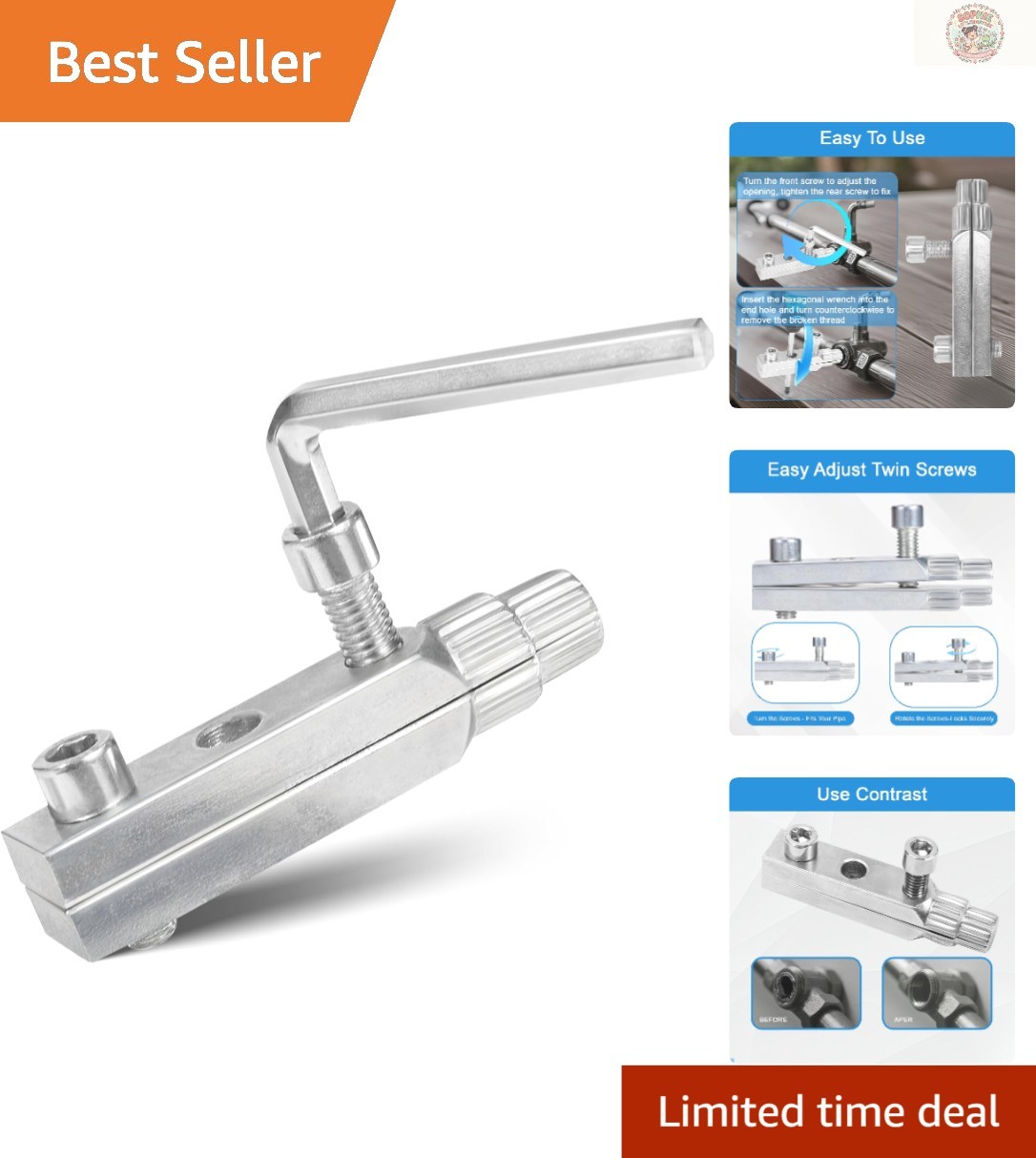 High-Quality Screw Extractor Set – Efficient Removal of Stripped Screws & Pipes