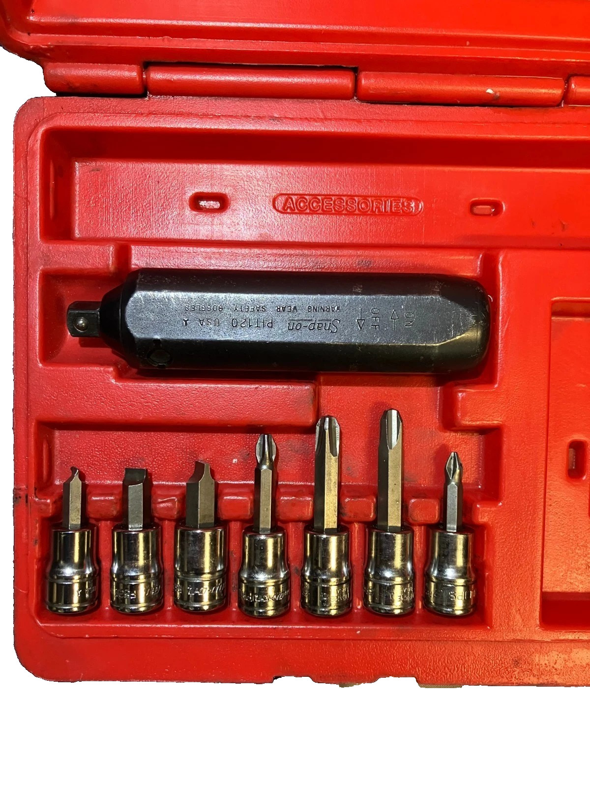 Snap-on™ 3/8″ drive 8pc Impact Driver set socket SET hex 208EPIT Used