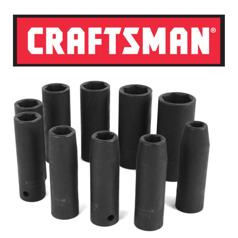 Craftsman 1/2 Inch Drive Impact Deep Socket 6 Point Metric MM Inch SAE Pick Size