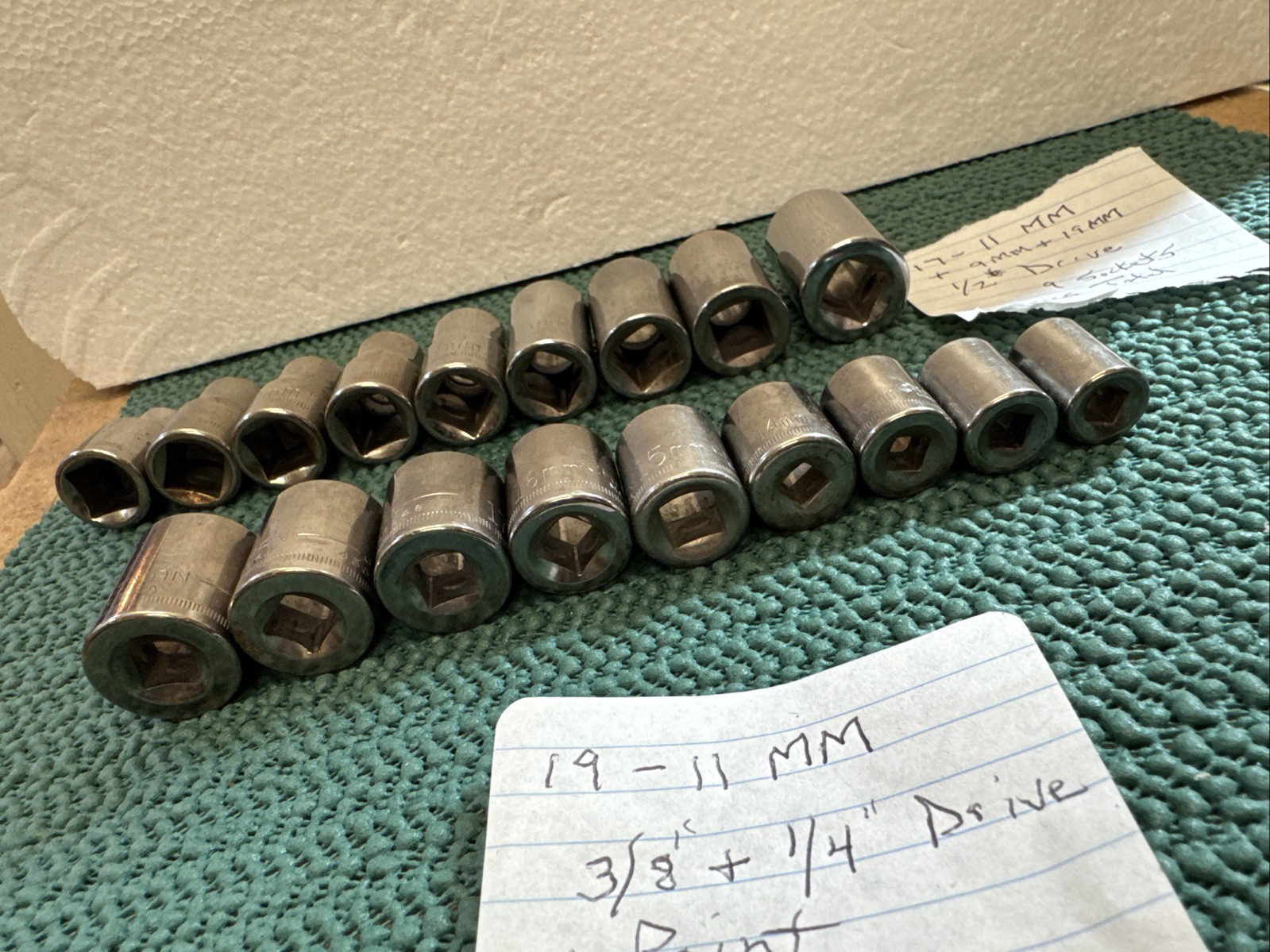 Lot Of 18 Craftsman Metric Sockets In Great Shape USA See Pictures 2 Sets