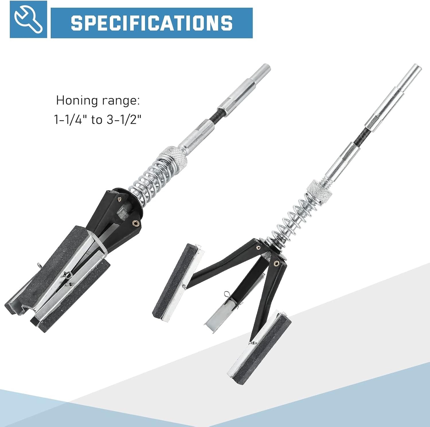 Engine Cylinder Hone Tool Adjustable Deglazer Set for Grinding Holes from 1-1…