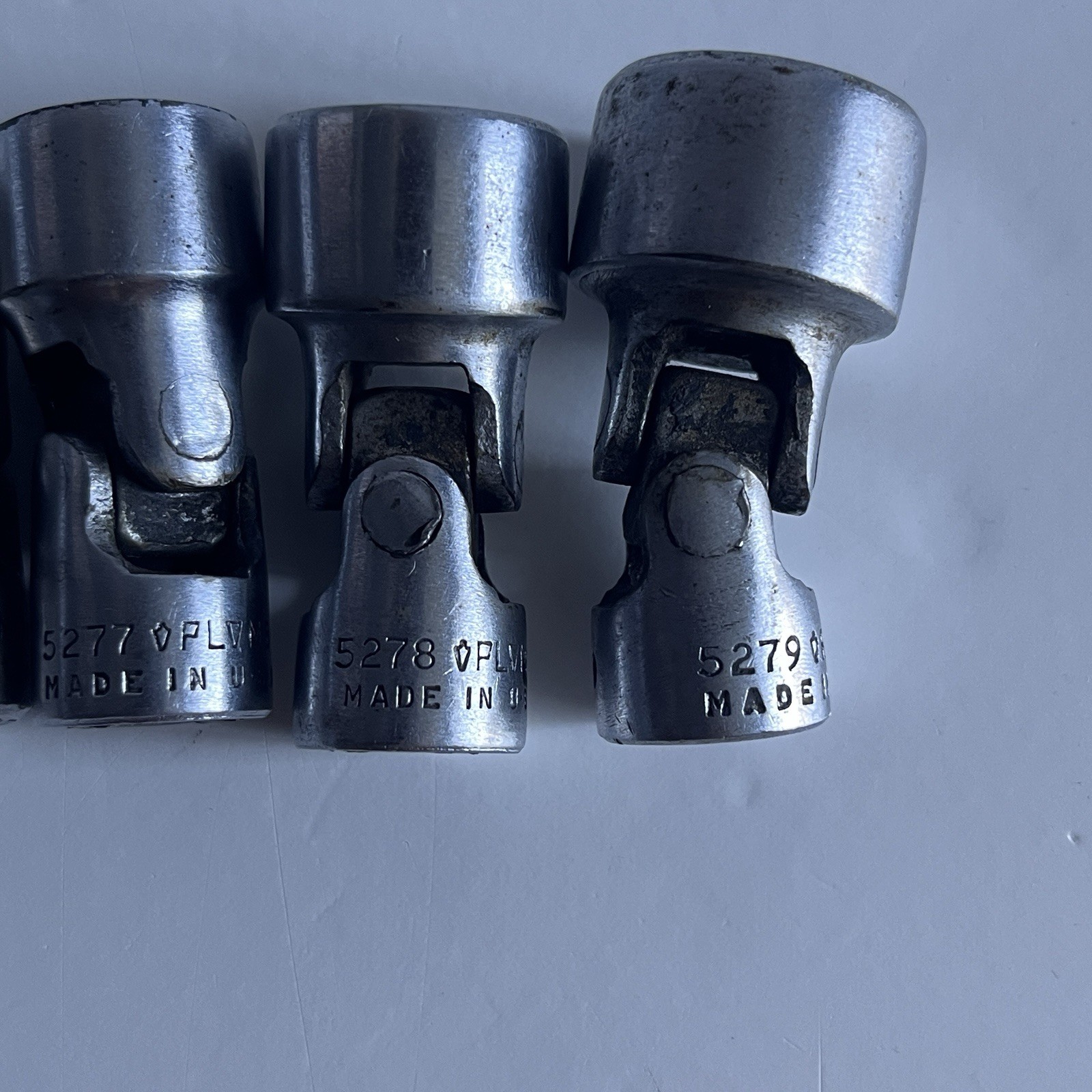 Vintage Plomb 3/8″ Swivel Socket Set Universal Joint 52XX Plvmb Plumb USA
