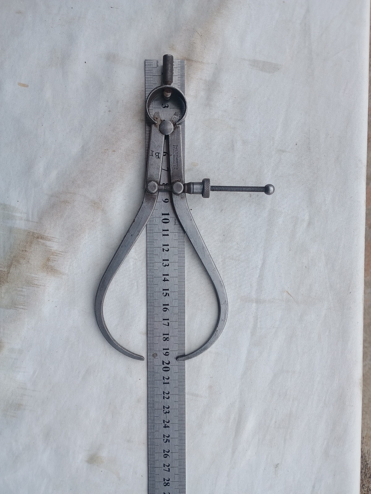 L.S. Starrett Outside Spring Caliper Engineer Tool Vintage Motorcycle Car