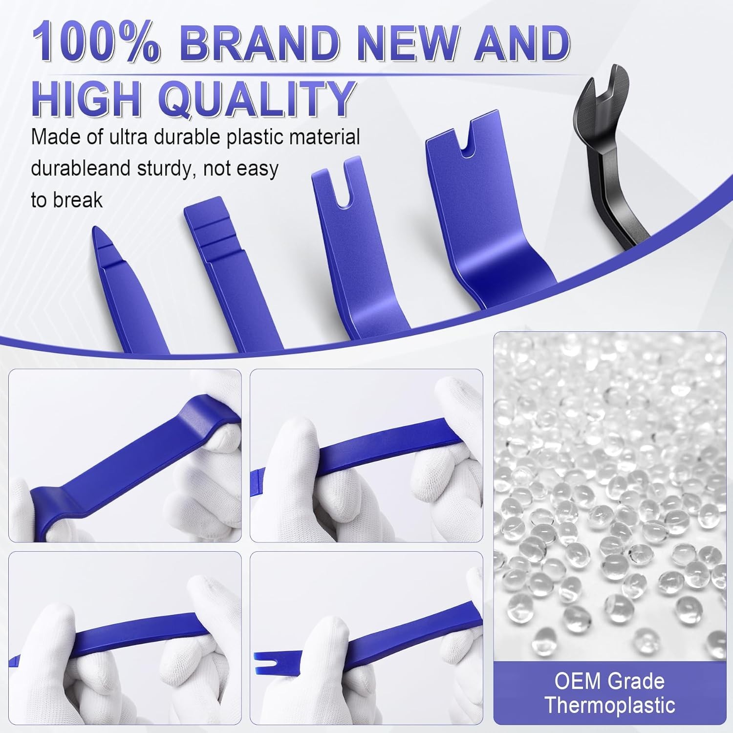 Versatile Blue Trim Removal Tool Kit – Safe for Interior Car and Home Projects