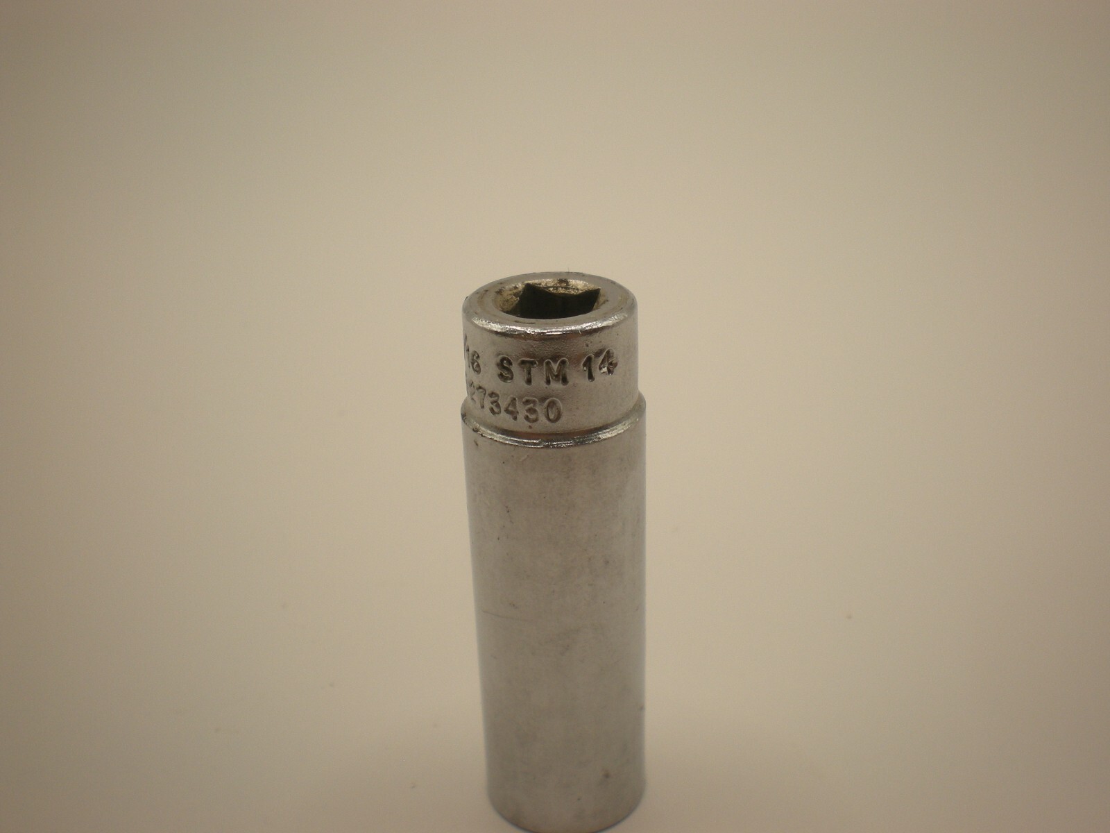 Snap-on Tools USA STM14 1/4″ Drive 7/16″ SAE 6 Point Deep Chrome Socket