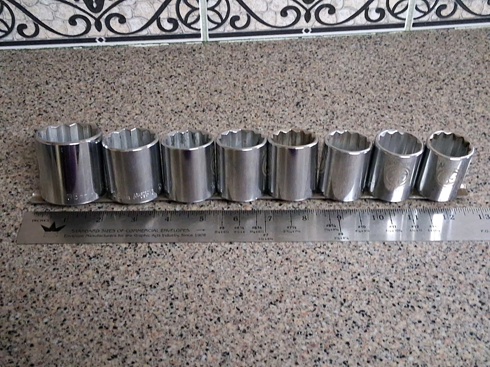 Armstrong 12 Point 1/2 Drive 8 Piece Socket Set 25mm to 36mm