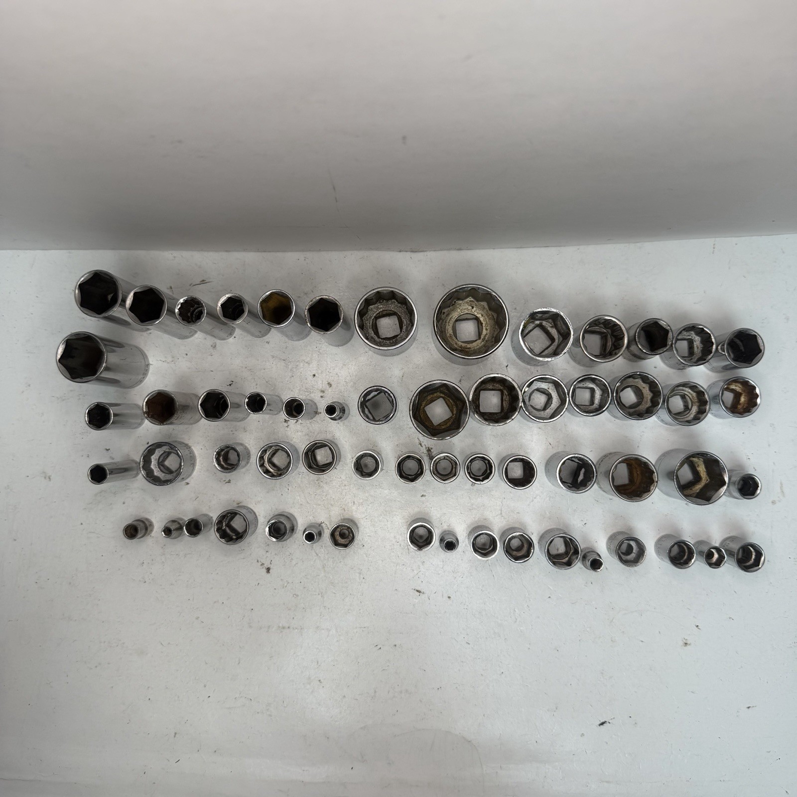 59pc Craftsman Socket Lot 1/4″ 3/8″ 1/2″ Drive SAE Metric Deep Standard G Series
