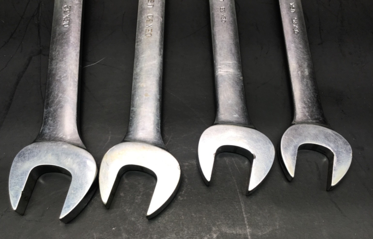 Snap-On Tools OEX 4pc 12 Point Combination Wrench Set (13/16″, 7/8″, 15/16″, 1″)