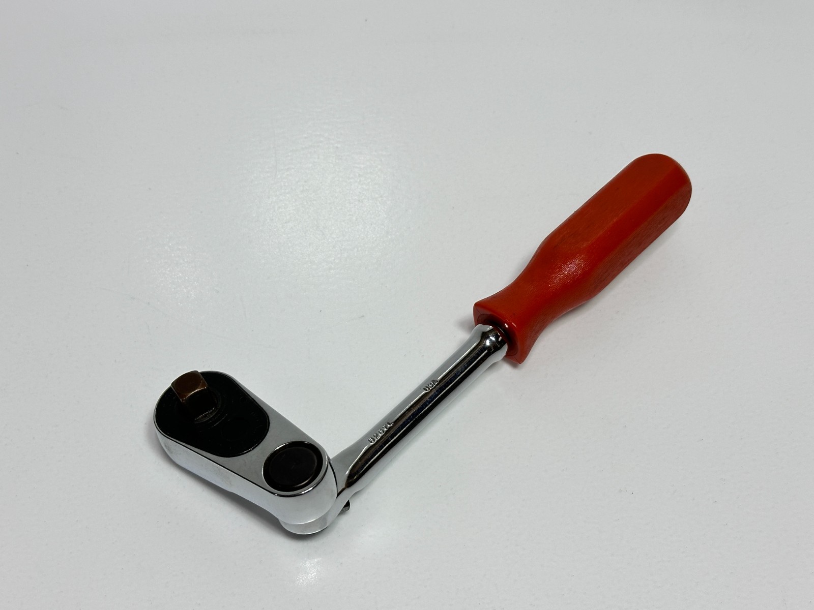 Proto USA Made (Rare) Professional 5257L 3/8″ Drive Indexable Ratchet Red Handle