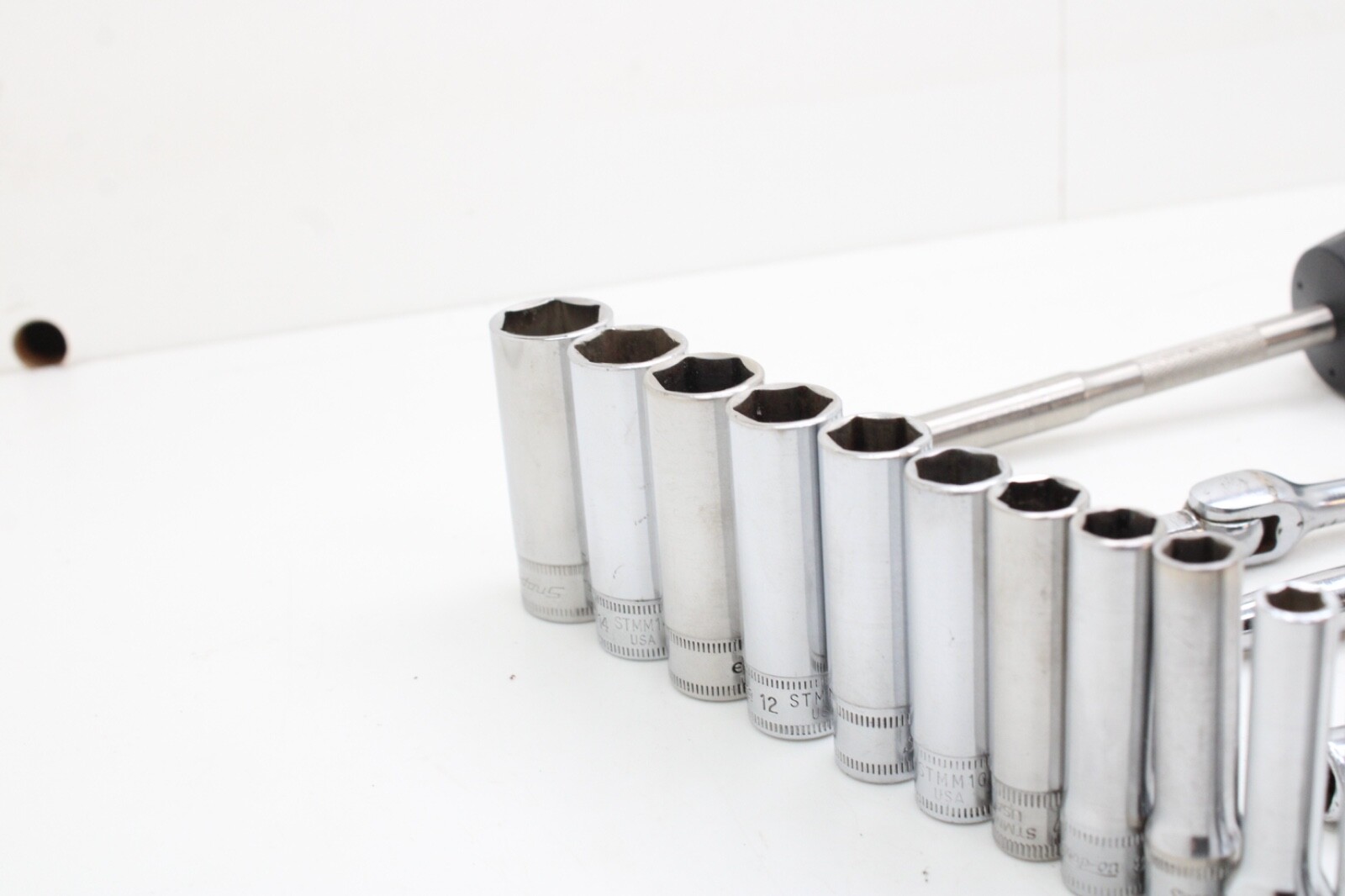 Snap On 130TMPB 1/4”Drive 6 Point 30 Piece Metric Deep/Shallow Socket Set USA
