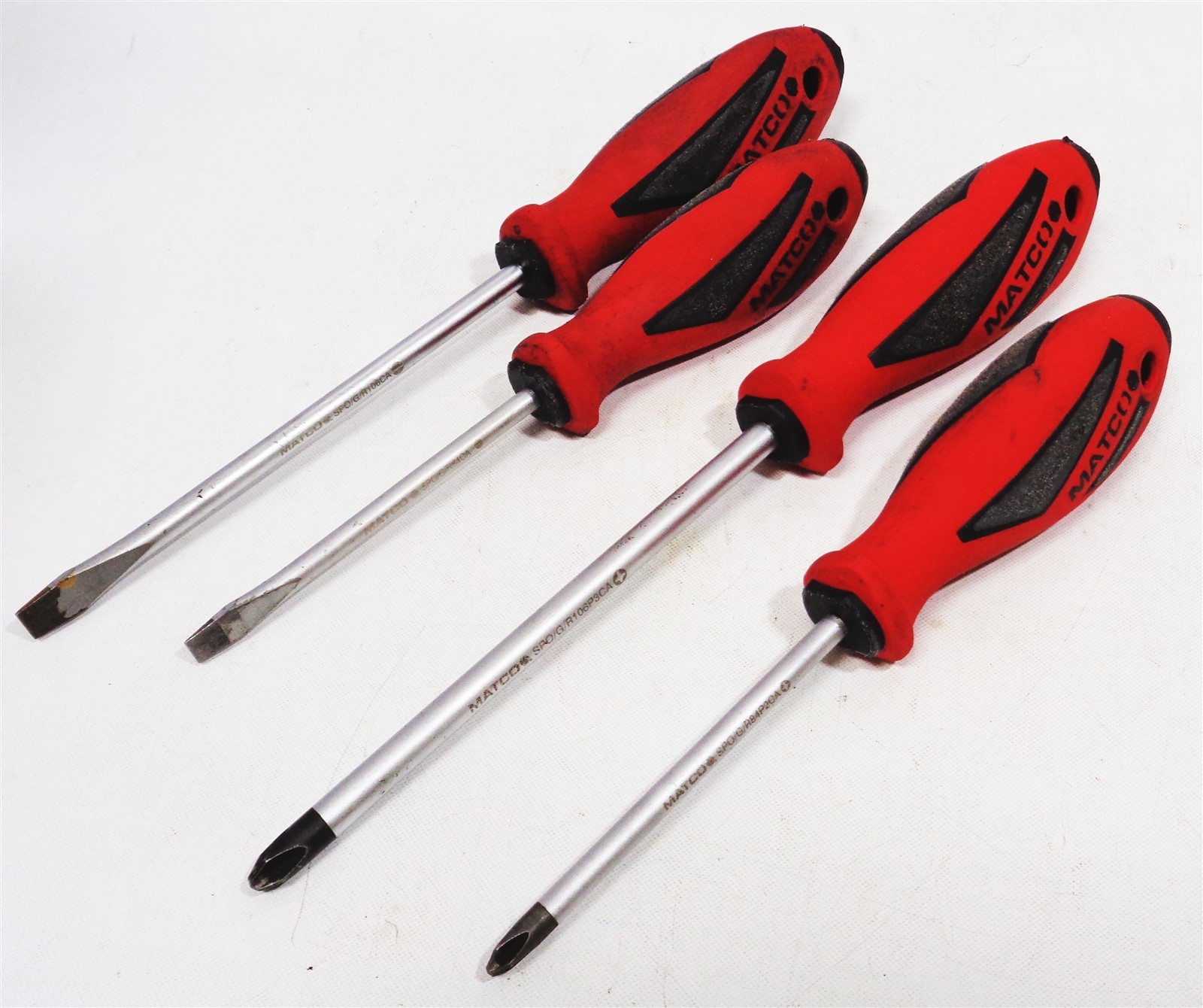 Matco Tools 4pc Screwdriver Set SPR106CA, SPR54CA, SPR106P3CA, SPR84P2CA