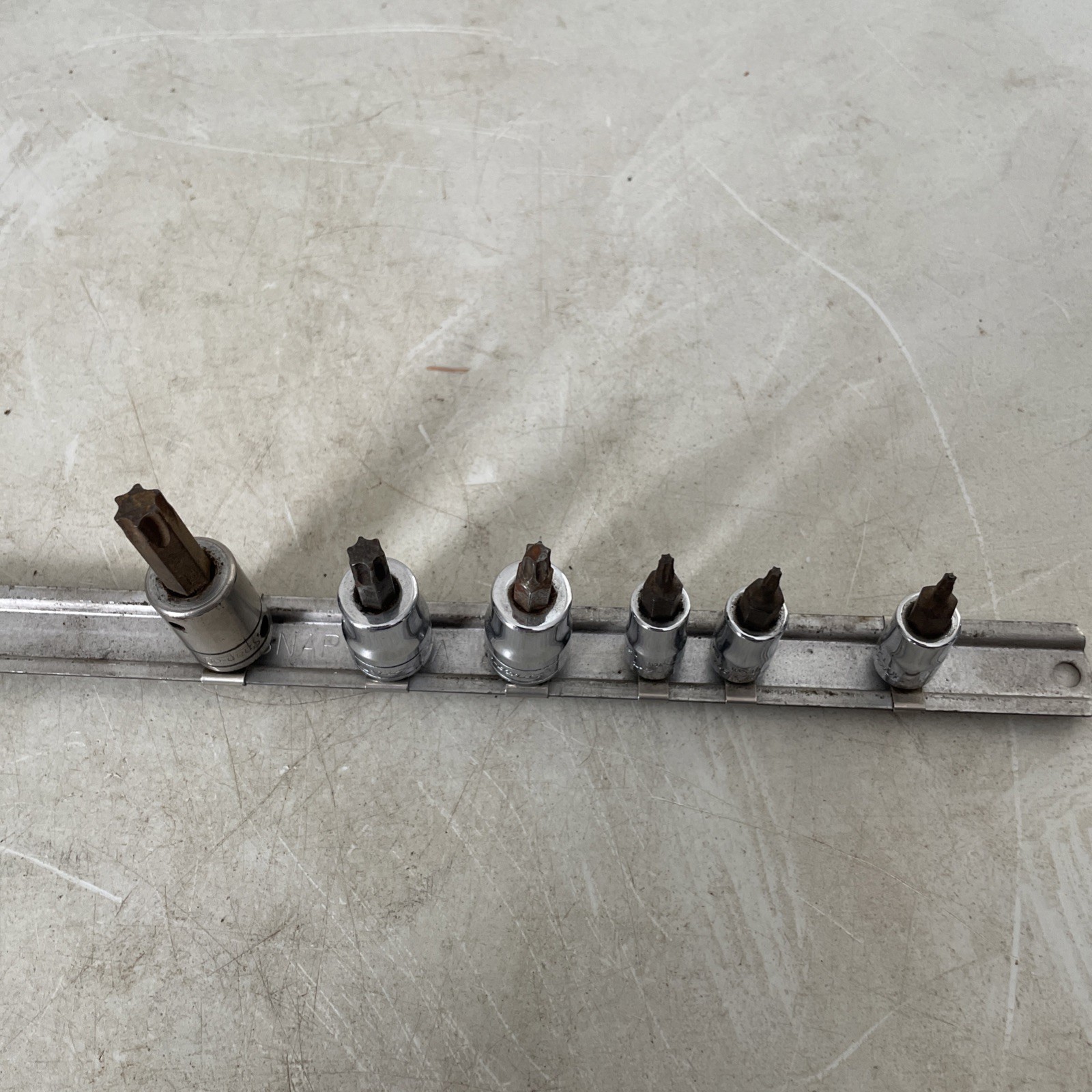 Snap-on Torx Bit Lot FTX TTX 6 Piece FTX50 Ftx40e Ftxr27e TTX10E TTX8E TTXR8E