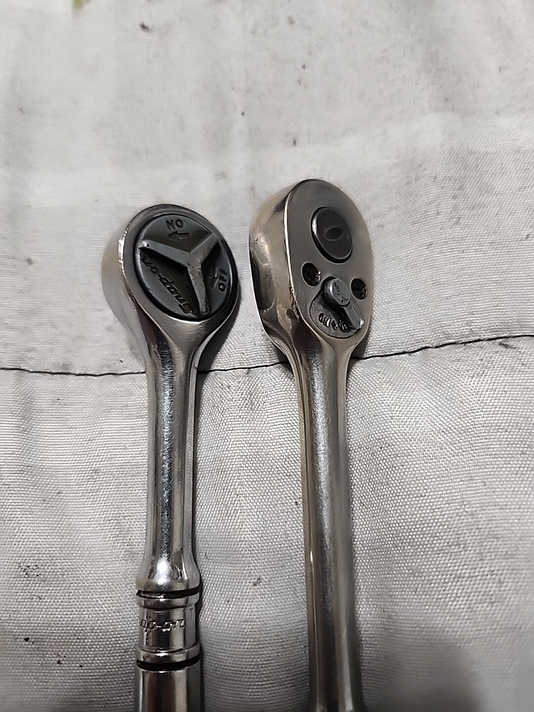 Lot 2 Snap On TM75A TM739 1/4″ Ratchet Long Handle and Short Handle USED
