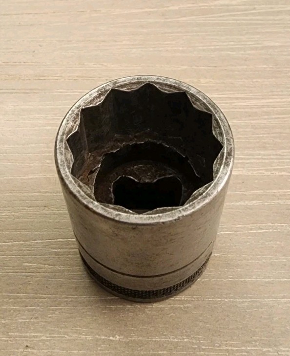 Craftsman USA 7/8″ Socket 12 Point 1/2″ Drive Vtg. BE Series Long C Underline