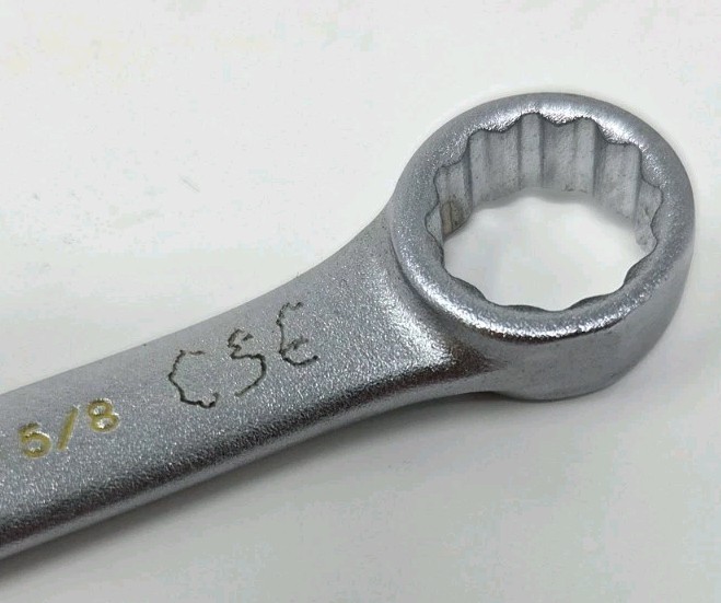 Proto 1220 5/8” Combination Wrench Made in USA Chrome Satin 12 Point Vintage