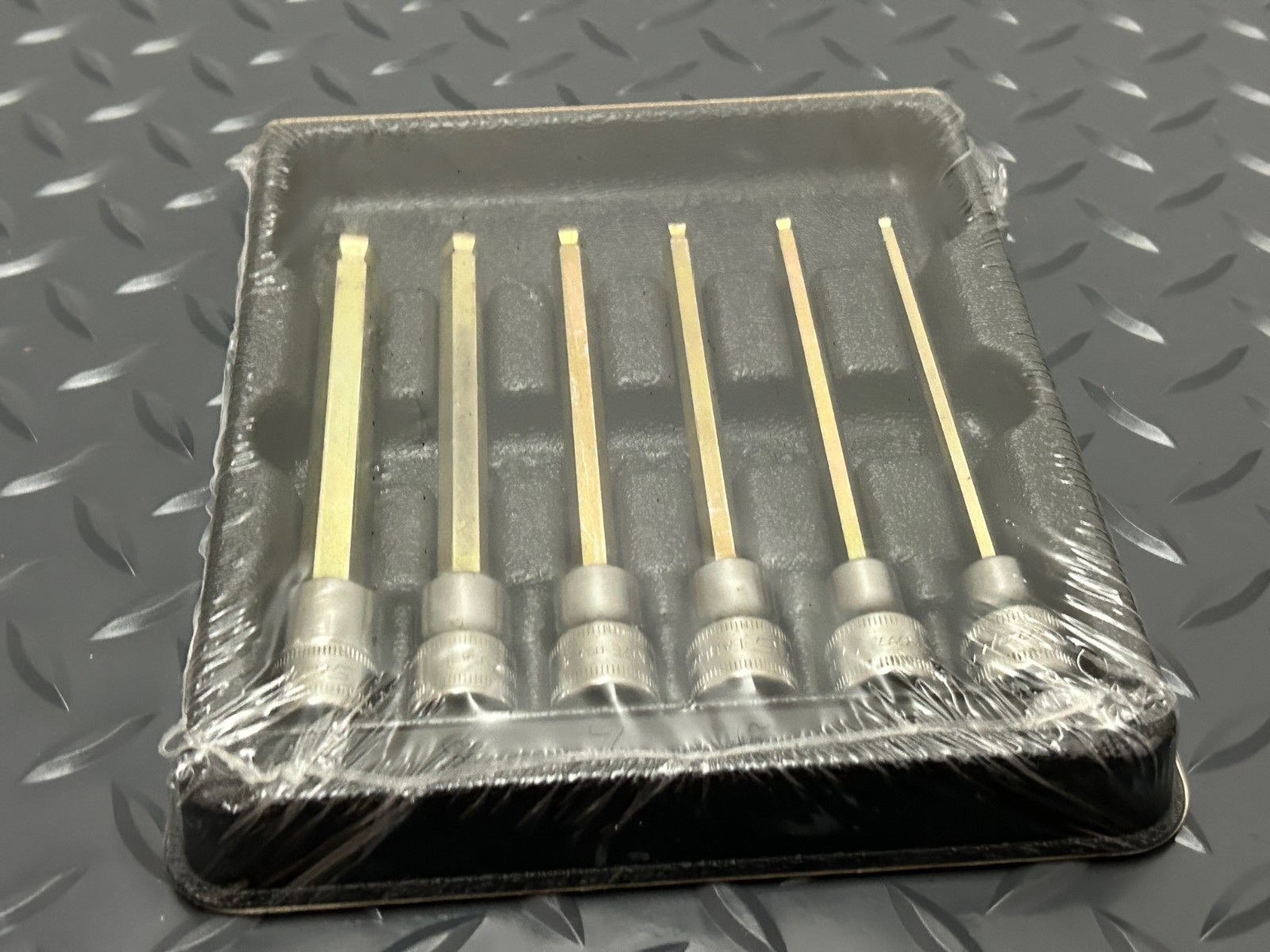 Snap-on 206efablm 6 pc 3/8 drive 4-8,10mm long ball hex driver set sealed USA
