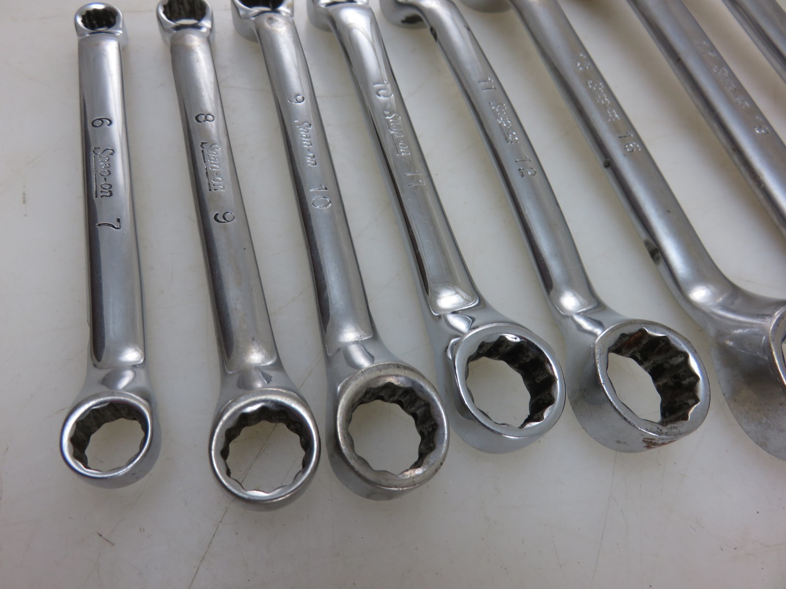 Snap-On XSM METRIC SHORT 10° Offset Box End Wrench 8pc Set 6mm-20mm