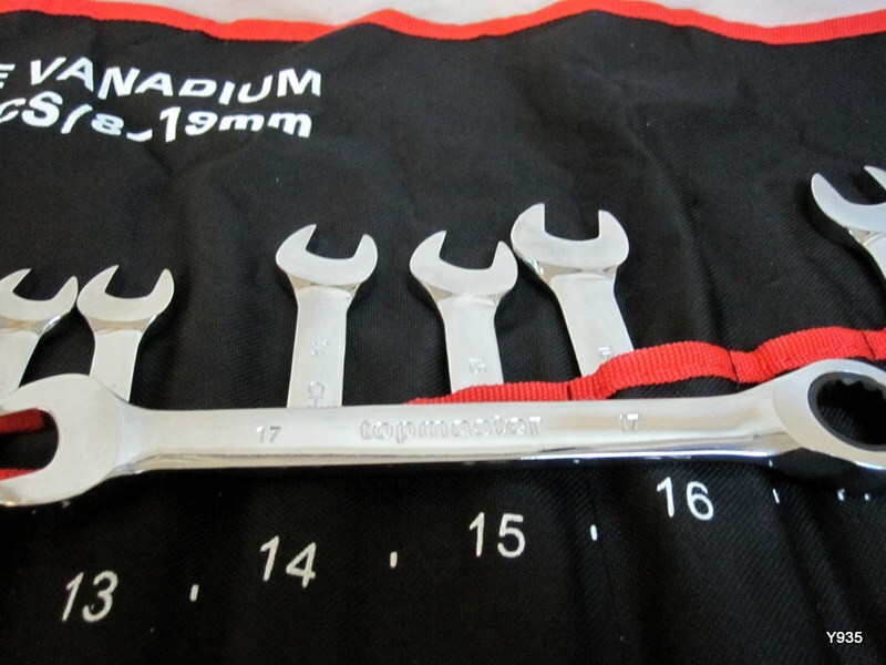 Chrome vanadium 12pc 8-19mm wrench see pictures 17mm topmaster