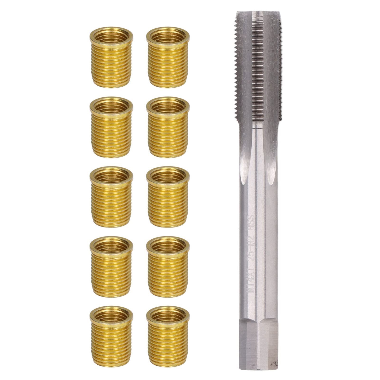 Spark Plug Thread Repair Kit – M12 x 1.25 & M14 x 1.25 Inserts & Tap for Engines