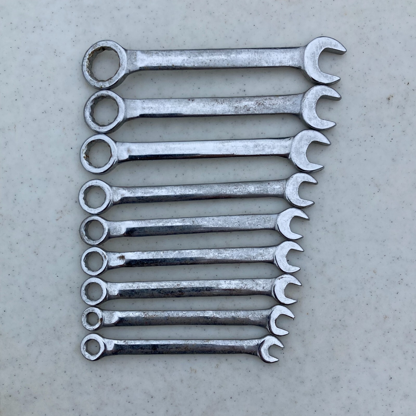 Craftsman SAE 8pc Ignition Wrench Set 13/64″ – 7/16″ 43941-43948 Vintage USA