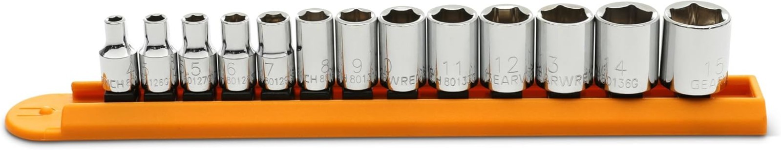 13 Pc. 1/4″ Drive 6 Pt. Socket Set, Standard, Metric – 80302D