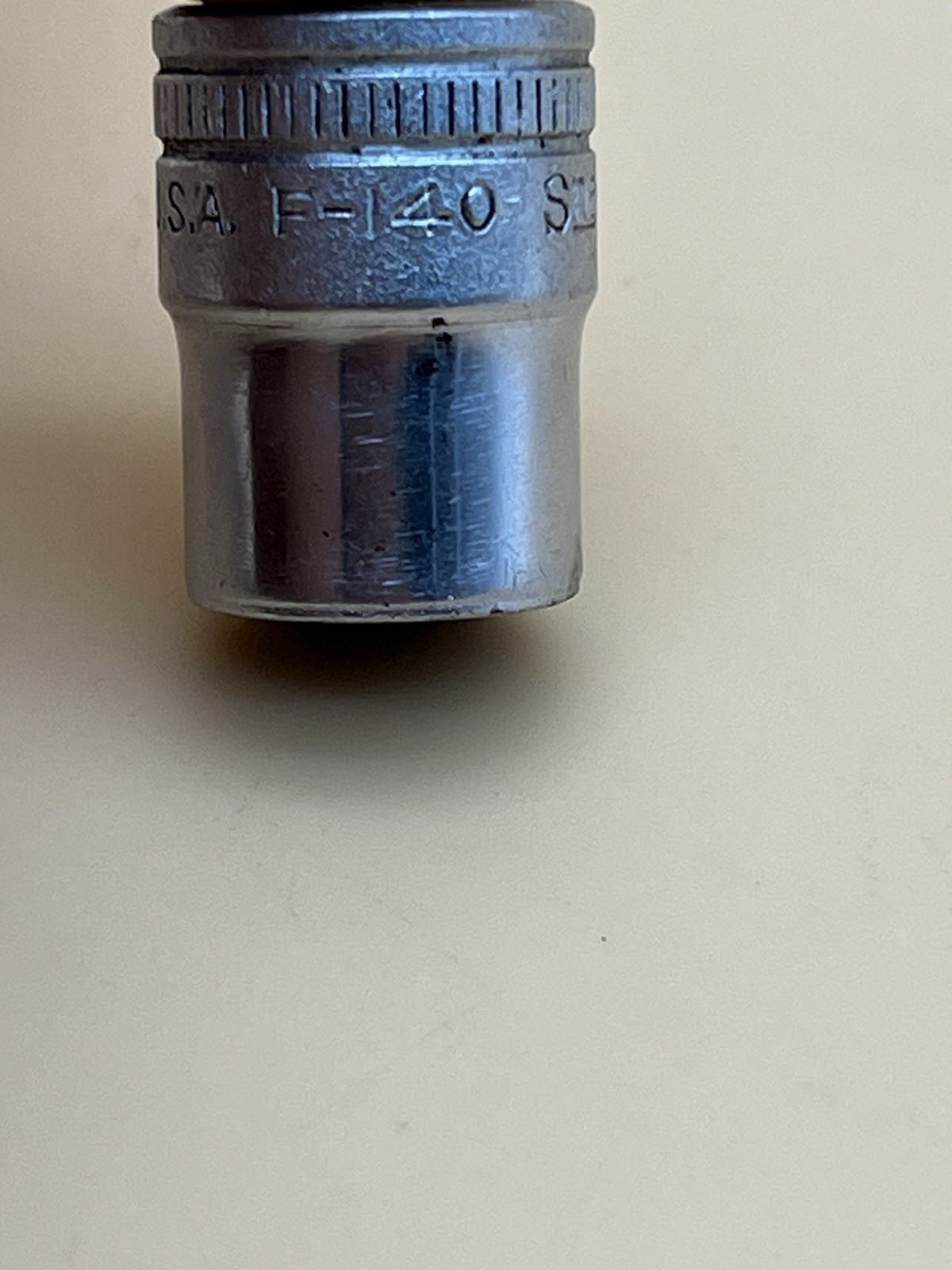 Vintage Snap On F-140 7/16″ Socket 12 Point 3/8″ Drive