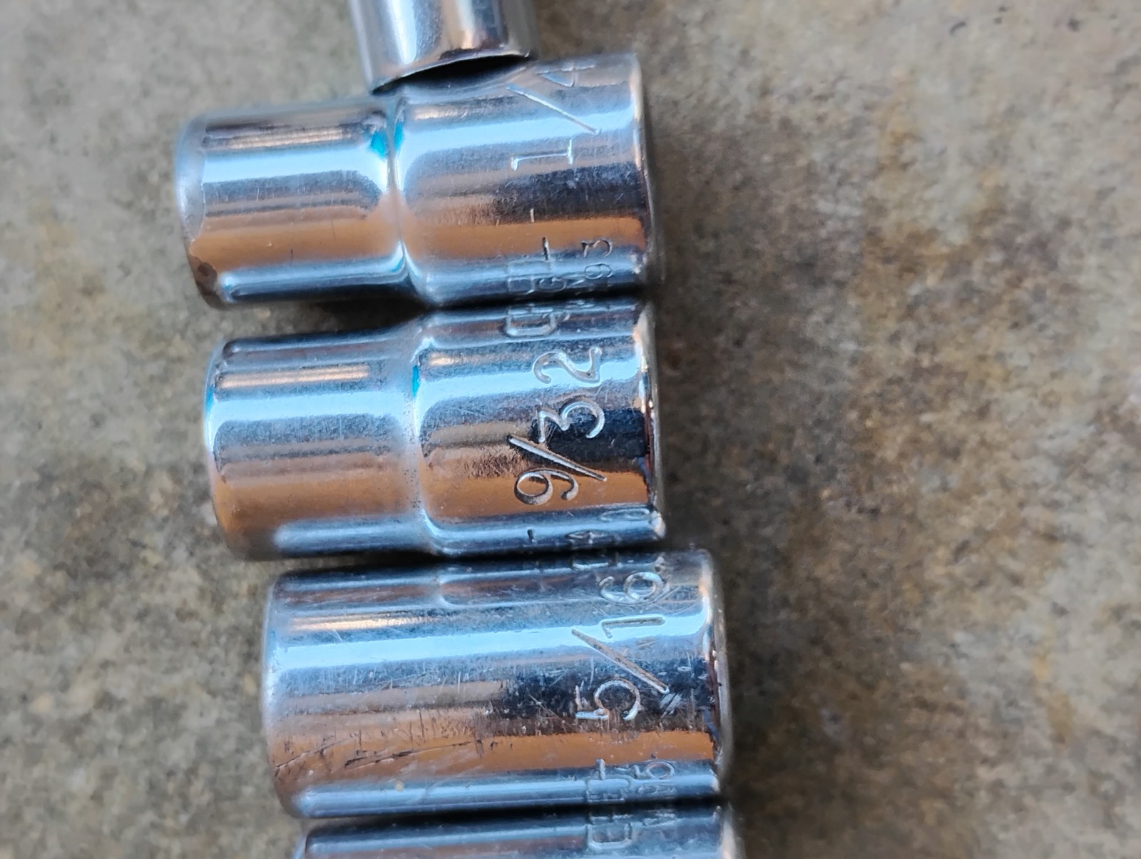 Craftsman 10pc. 1/4″ Socket Set 6pt 1/2″ – 5/32″ USA