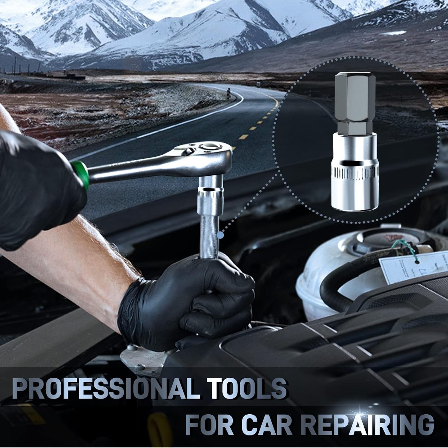 32-Piece Hex Bit Socket Set with Storage Case