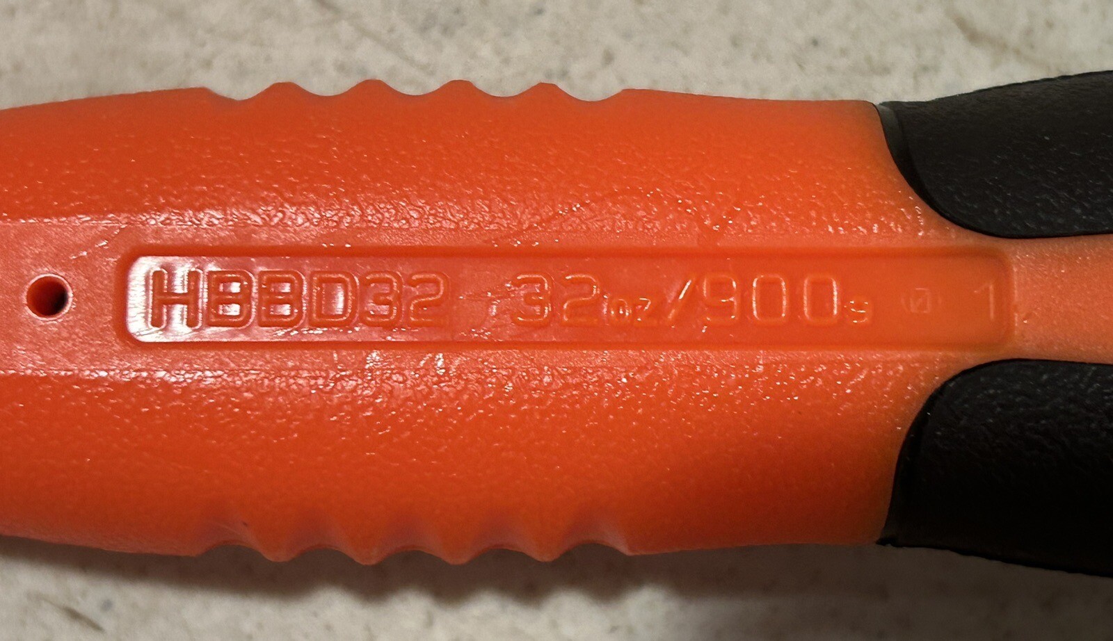 NEW Snap-on Tools 32oz/900g ORANGE Soft Grip DeadBlow Hammer HBBD32
