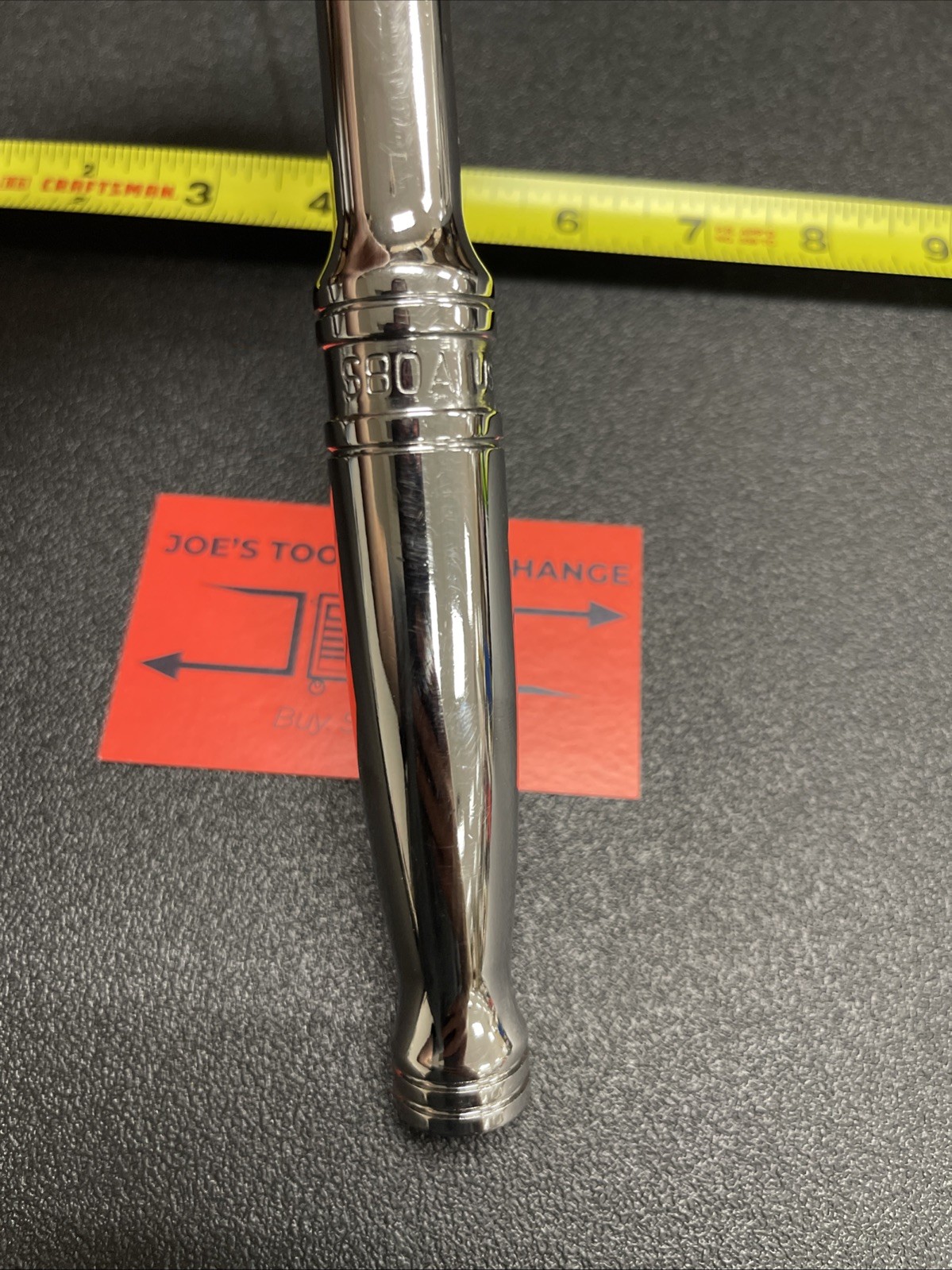 Snap-on Tools USED NEW STYLE 1/2″ Drive Fine 80 Tooth Chrome Handle Ratchet S80A