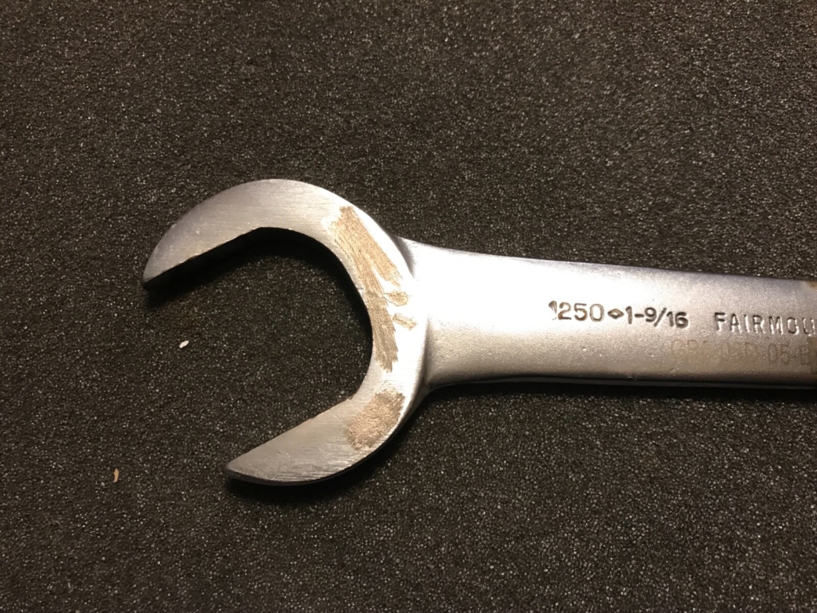 Fairmount Tools Chrome 30 Degree Angle Service Line 1-9/16” Wrench 1250 USA