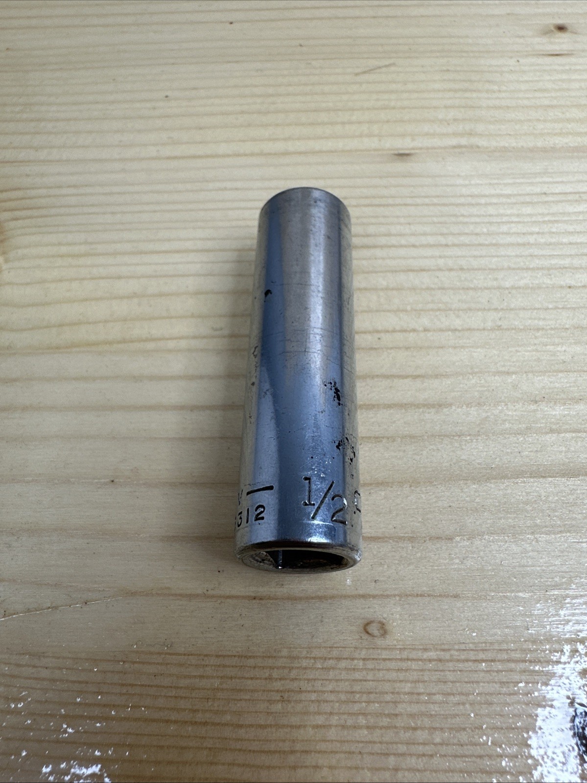 Vintage Craftsman 1/2″ SAE Deep Socket 12 point 3/8″ Drive -V- 43312 USA