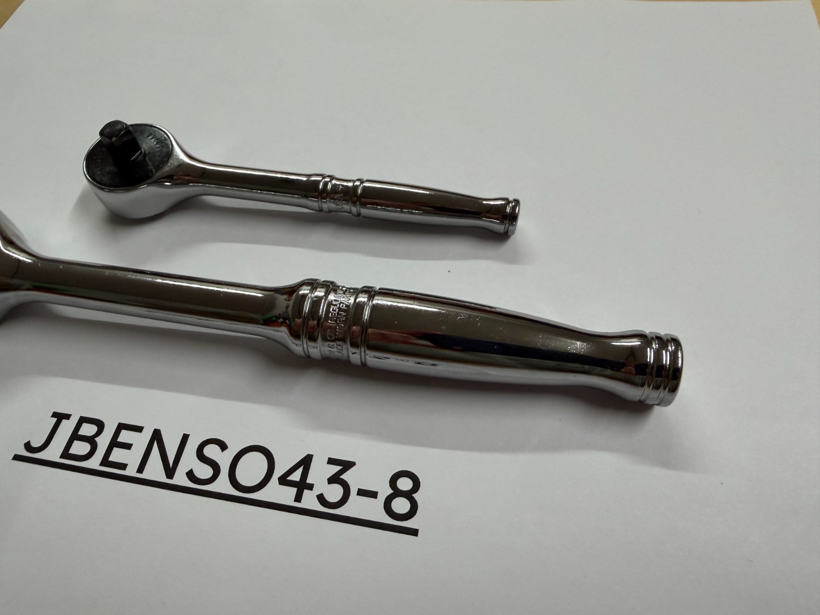 Snap-on Tools USA NEW 2pc 1/4″ & 3/8″ Drive Gearless Round Head Ratchet Set