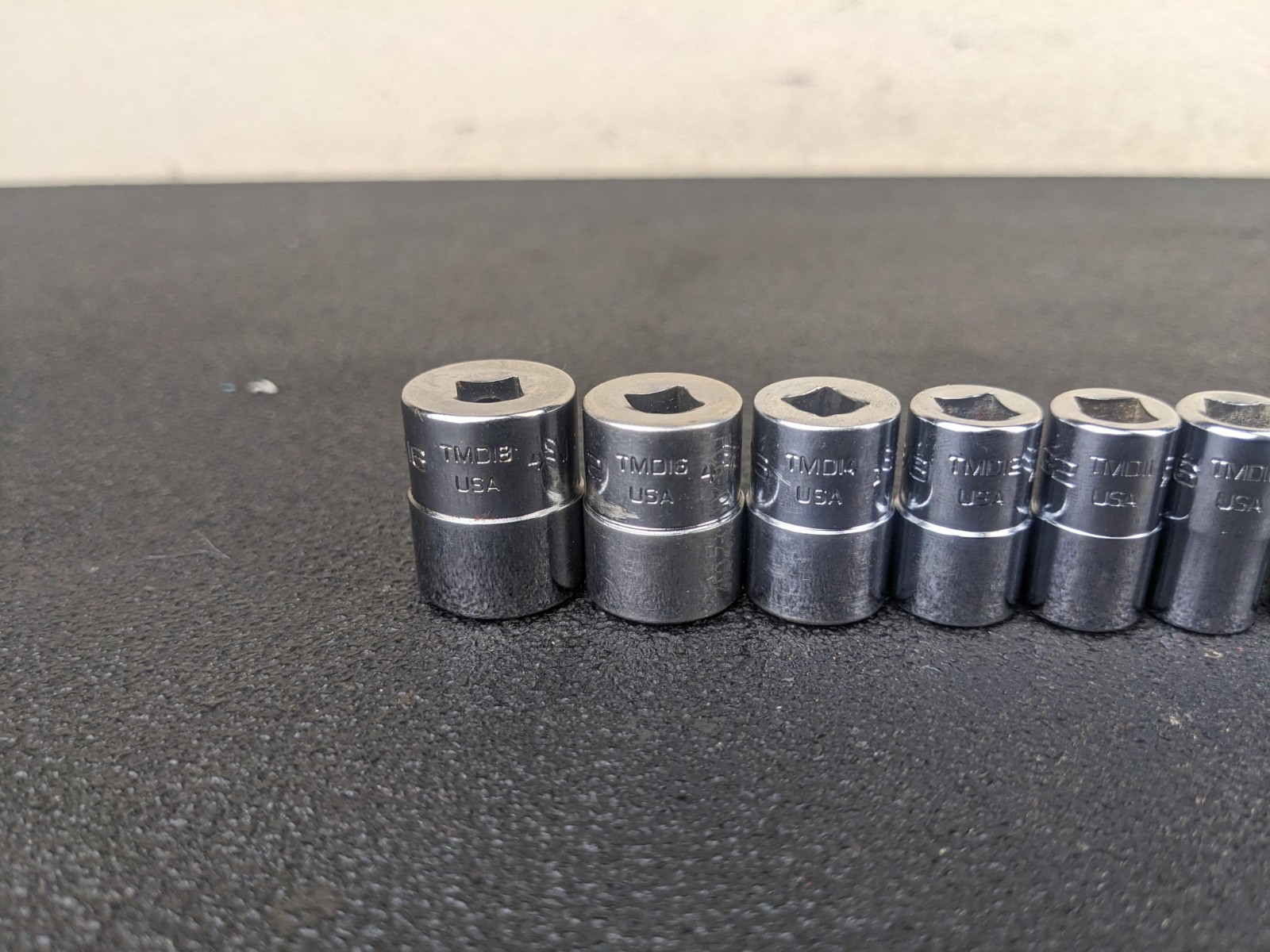 #bp484 Snap-on Tools 110TMDY USA 10pc 1/4″ Drive SAE Shallow 12pt Socket Set