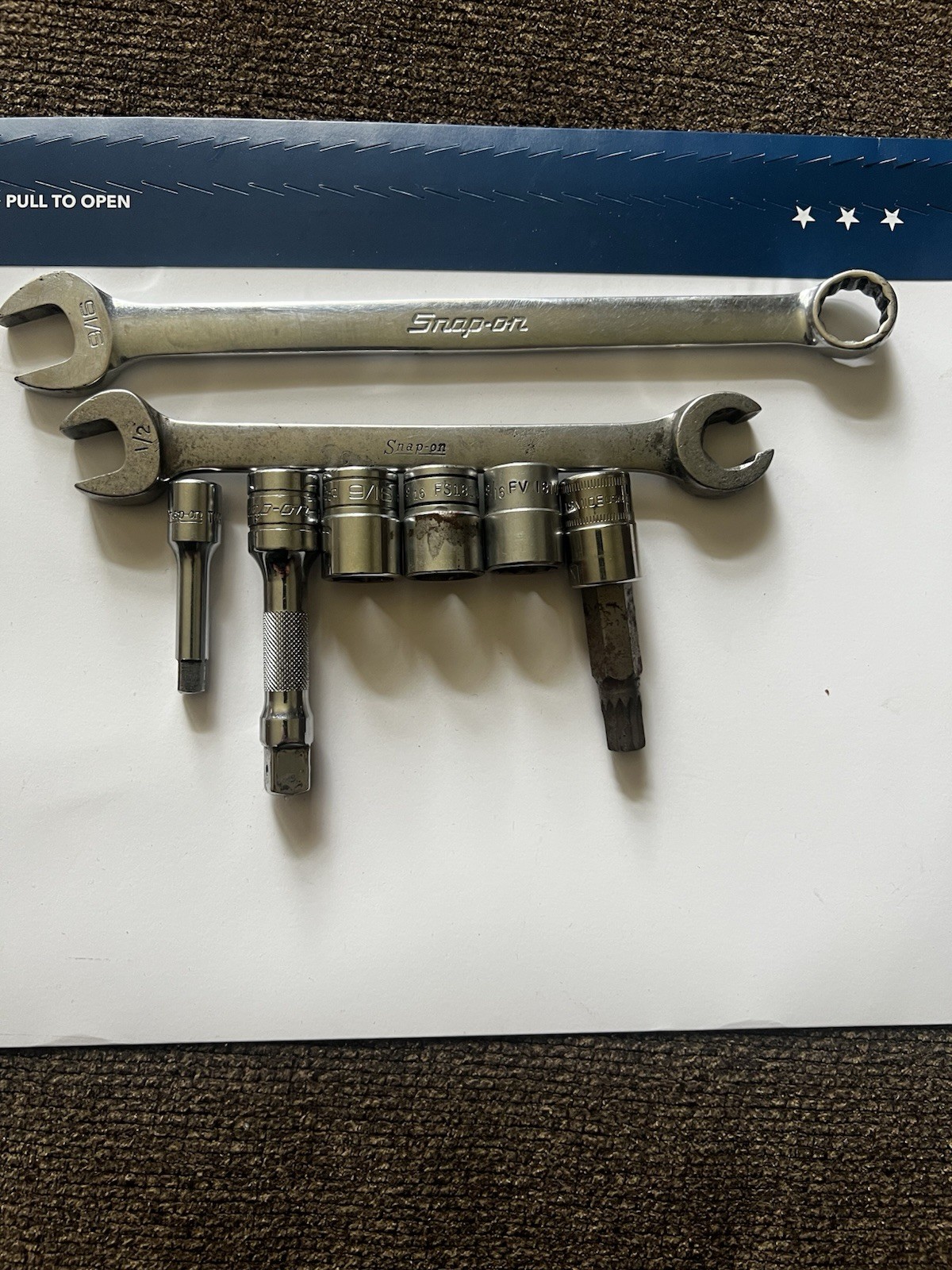 Snap-On Mixed Lot Hand Tools.
