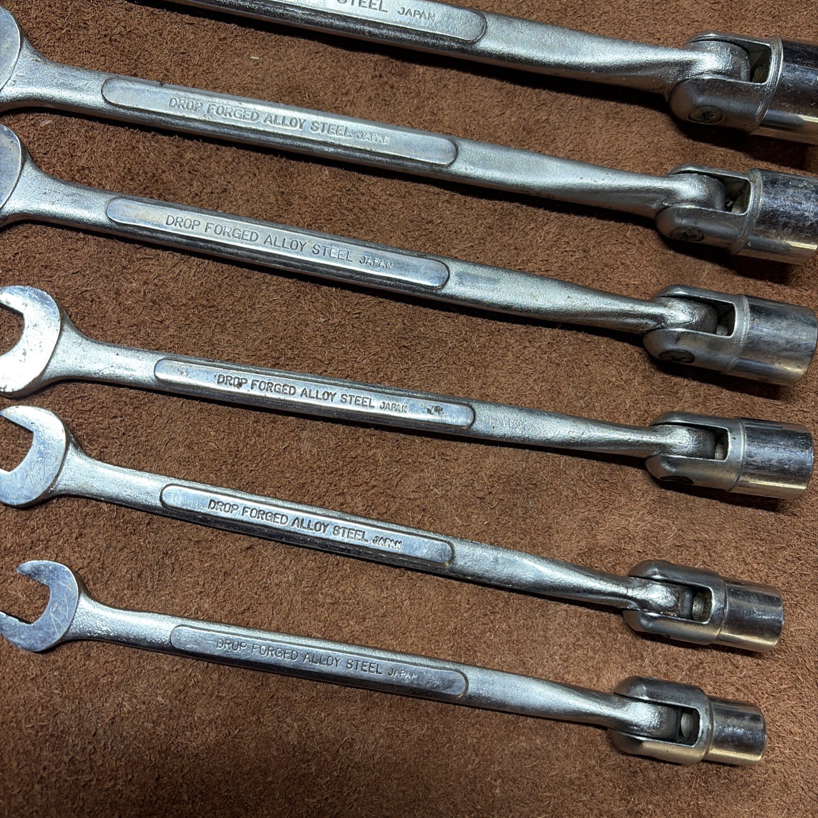 Allenite 3/8″ to 3/4″ SAE 12 PT Saltus Flex Combo Wrench Socket Set Rare Japan