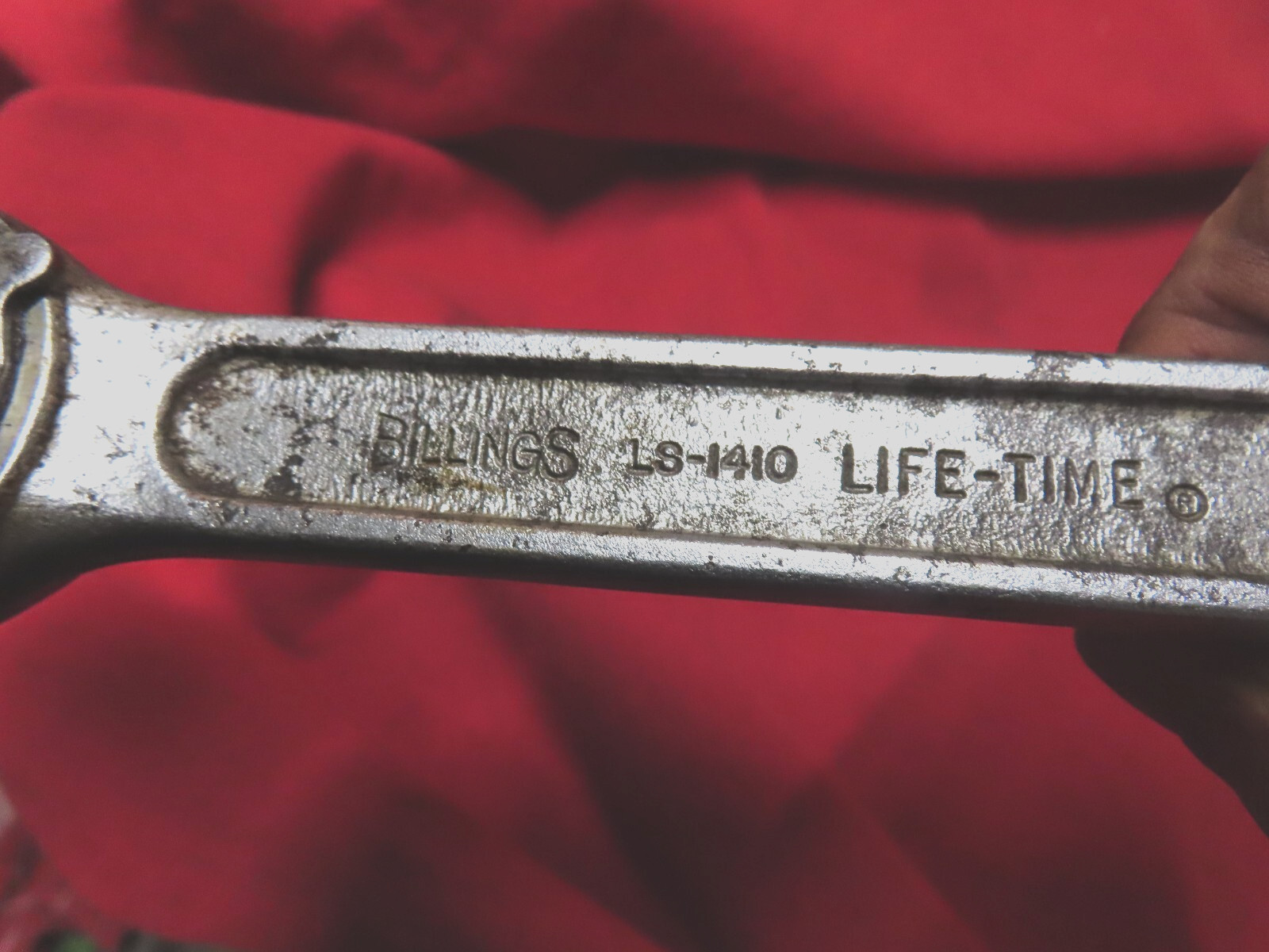 Vtg Billings LS-1410,1/2dr Life-time Ratchet,Wide lever,Satin,USA~AV/GD🤠B5.24R