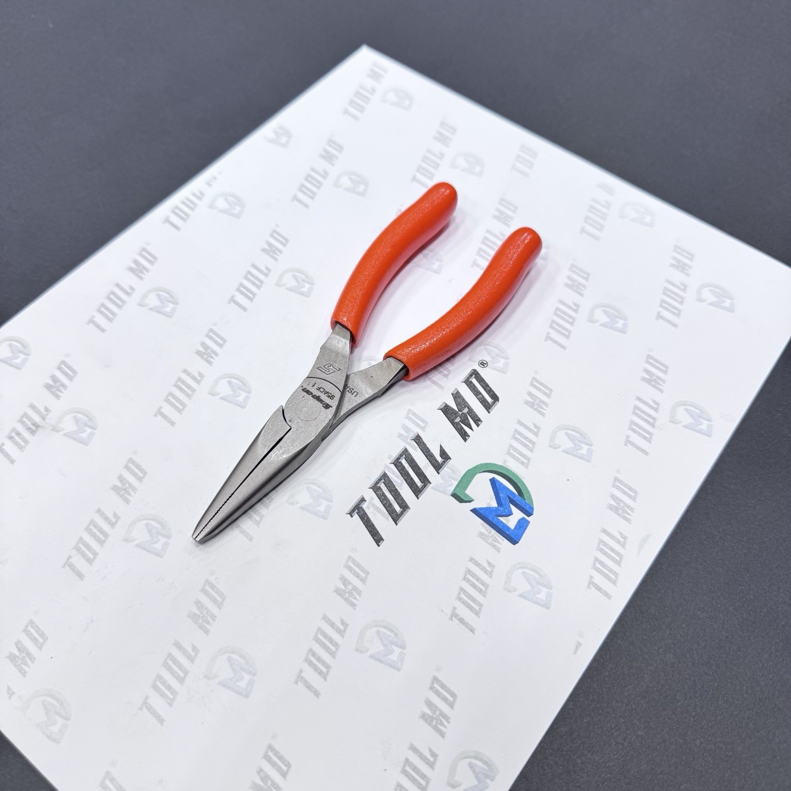 Snap-on Tools USA NEW ORANGE 6″ Soft Grip Talon Grip Needle Nose Pliers 95ACFO
