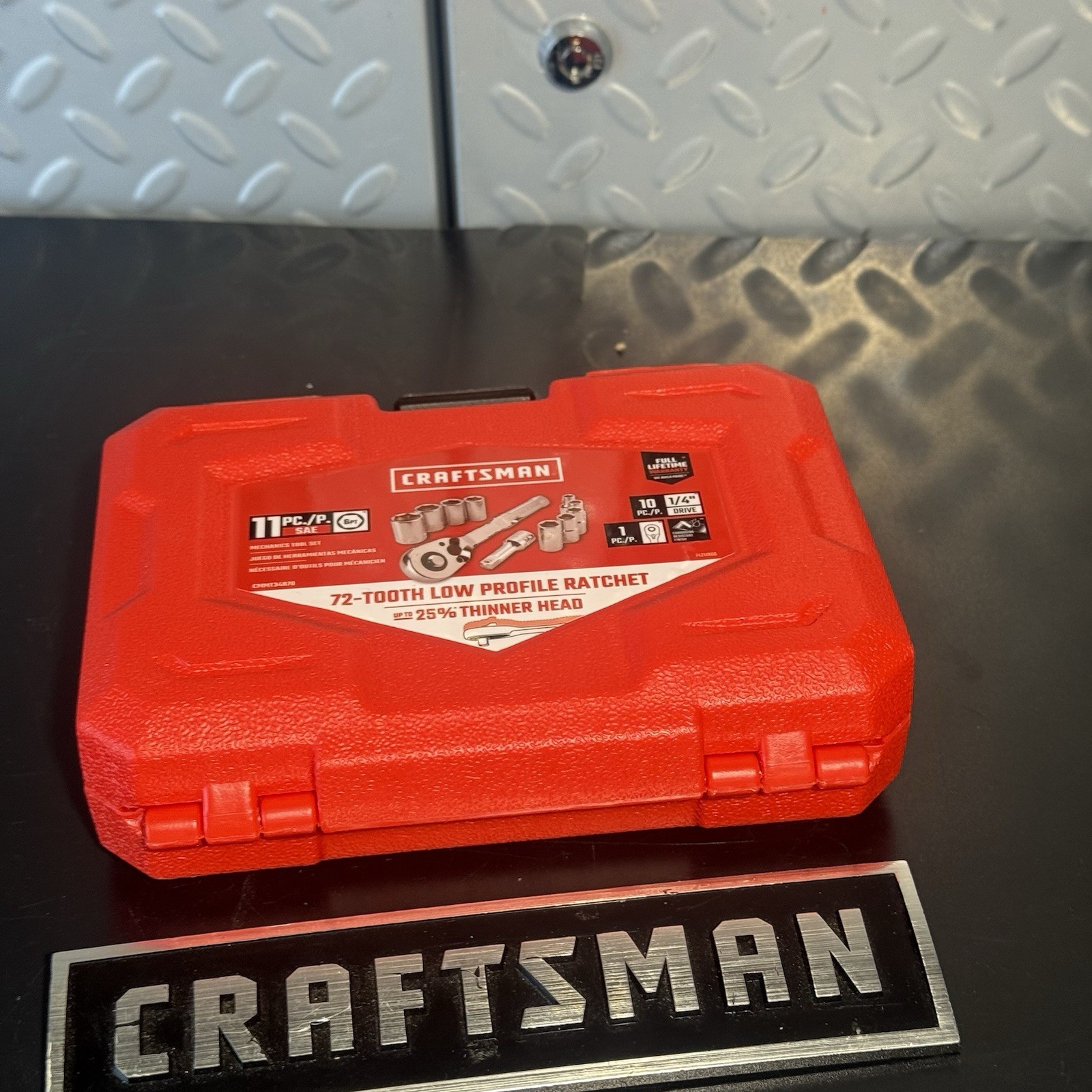 Craftsman 11pc SAE Socket Set 1/4″ Drive 3/16 to 1/2″ Sockets, 6-Point