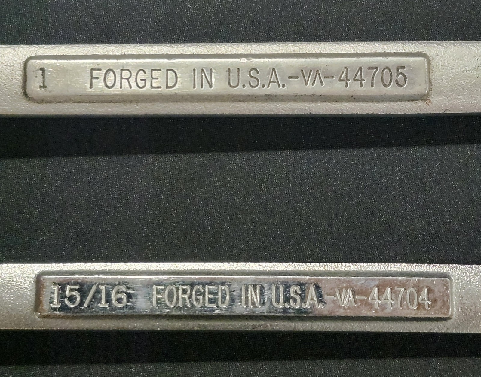 4 Pc. USA Craftsman Large Wrenches 15/16, 1, 1- 1/16, 1- 1/4 -VA- Series