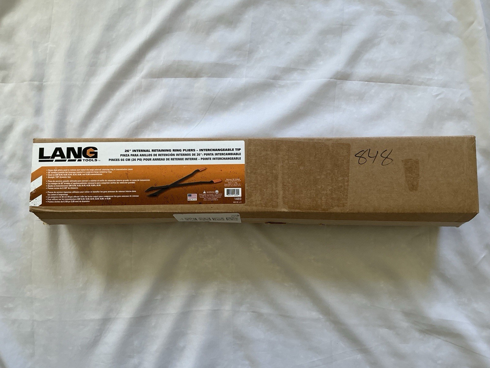 Lang 1489 26″ Internal Retaining Ring Pilers – Interchangeable Tip New