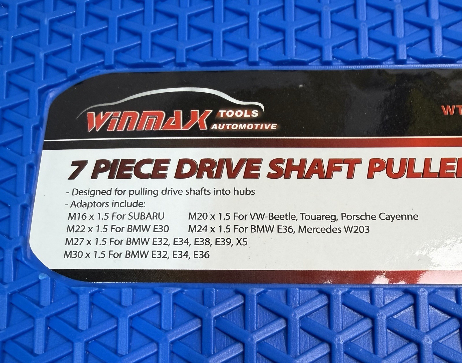 Winmax Driveshaft Puller Set with Storage Case Auto Repair Tool