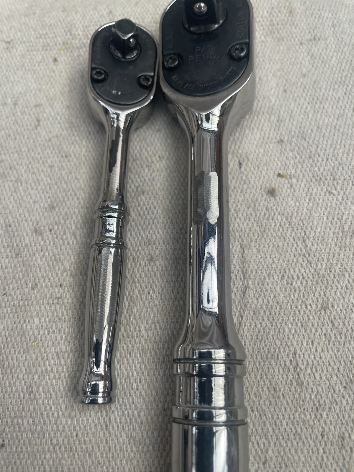 Snap On 3/8 – 1/4 Drive Ratchet Set 2 Piece F80 – T72 Made In USA