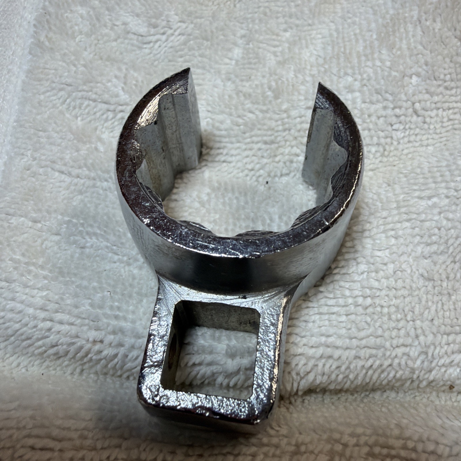 Snap-on Tools 3/8″ Drive 12-Point SAE 1″1/8 Deep Flare Nut Crowfoot Wrench USA