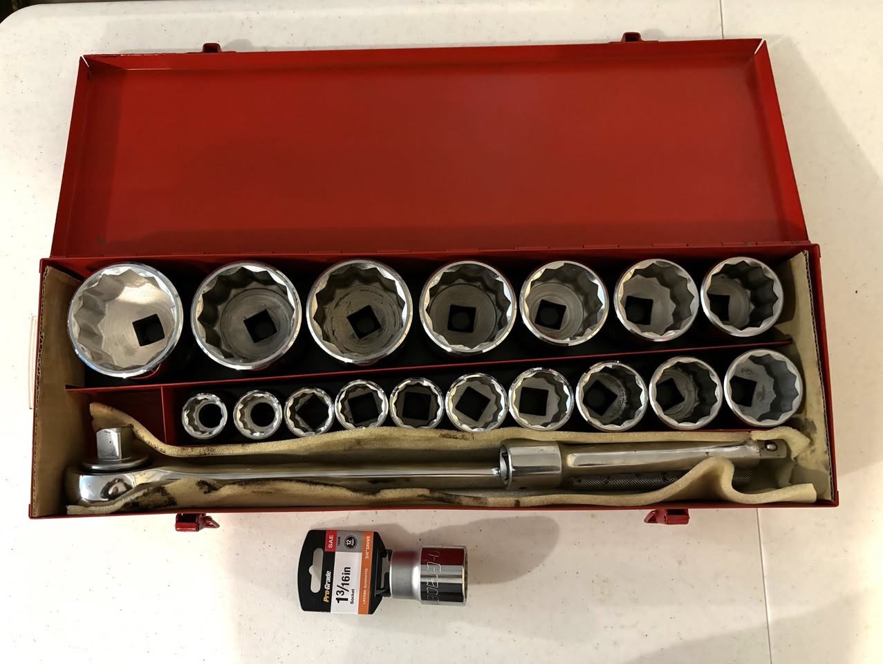 Vintage Craftsman 3/4” Drive Socket Set 94648 —7/8” thru 2-3/8” Sockets