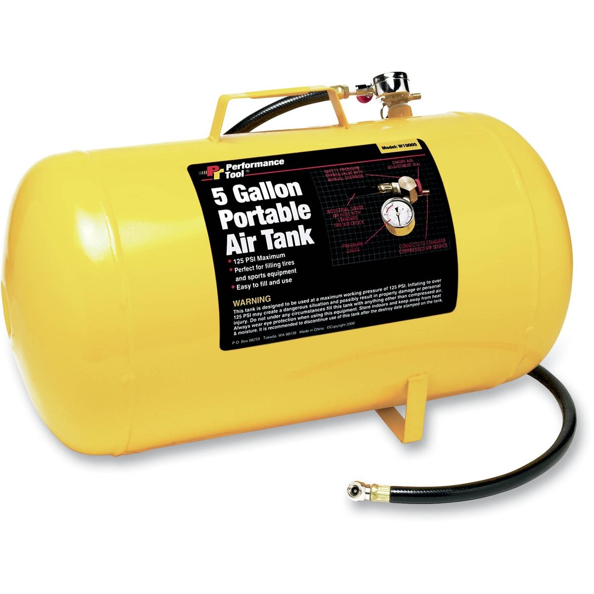 Performance Tool 5-Gal Air Tank – W10005