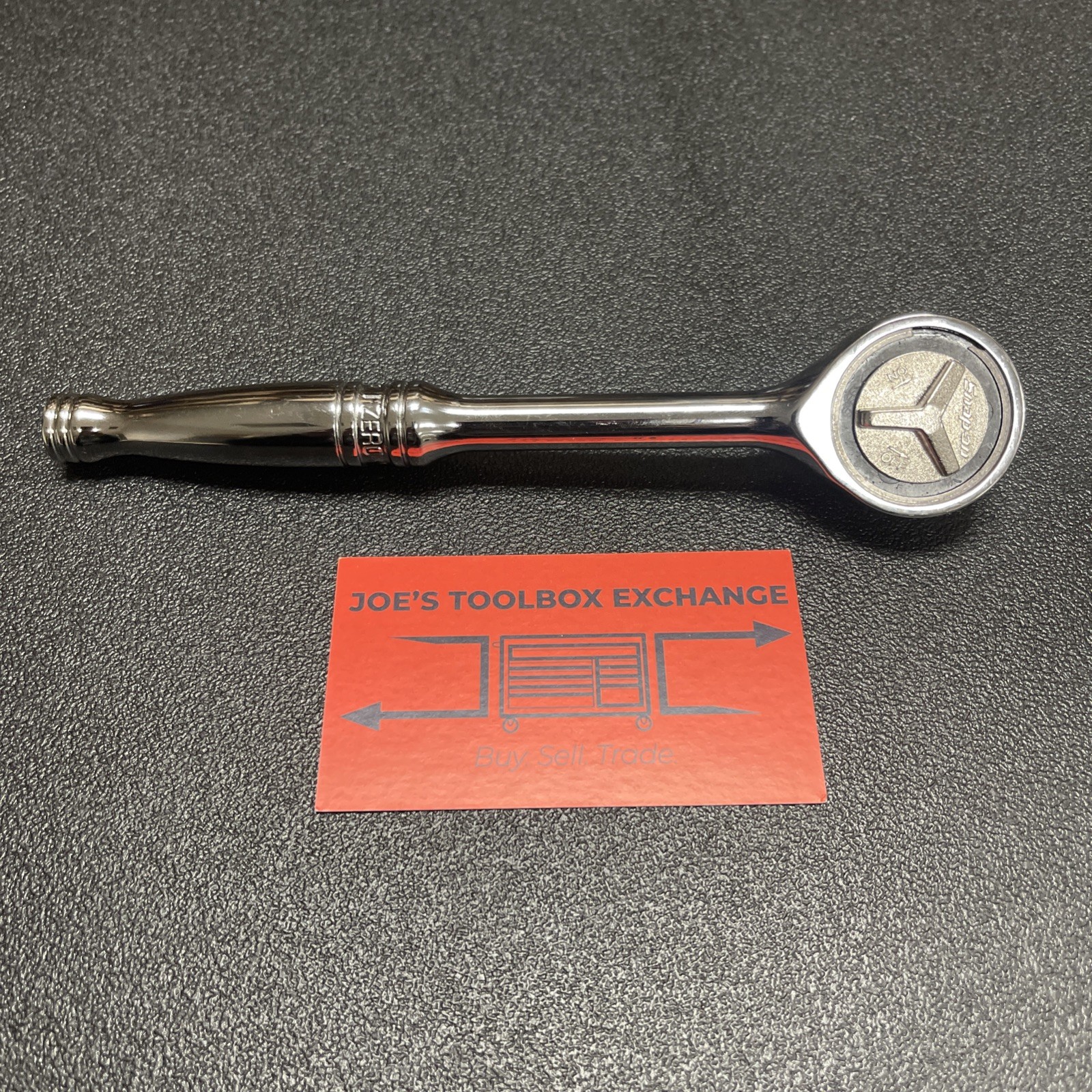 Snap-on Tools USA NEW 3/8″ Drive Chrome Handle Gearless Round Head Ratchet FZERO