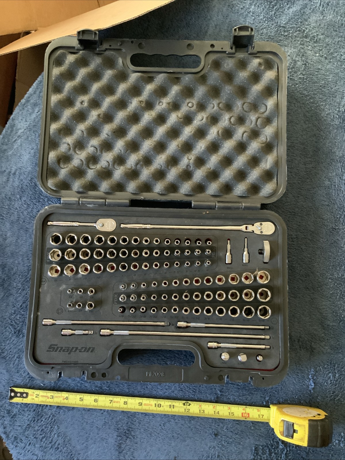 Snap On 1100tmpbfr, 100pc 1/4” Drive Sae General Service Set…good Shape….see Pic
